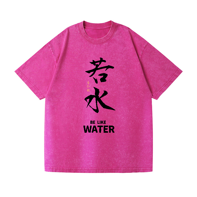 Bruce Lee Water Vintage Wash Japanese Design T-Shirt