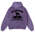 Akita Vintage Washed Cotton Back Art Hoodie