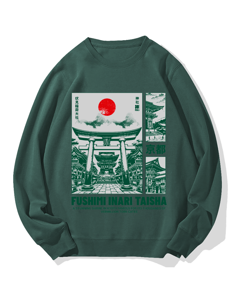 Osaka Fushimi-Inari Taisha Cotton Sweatshirt