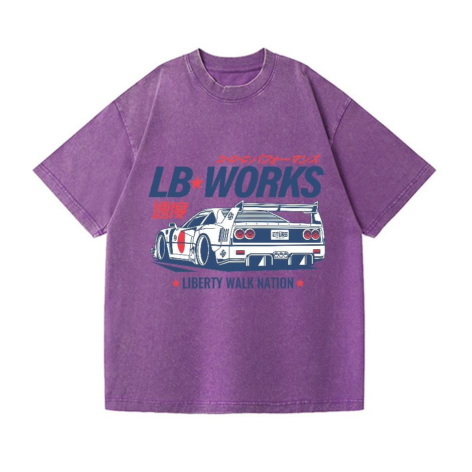 Liberty Walk Nation Vintage Wash Japanese Design T-Shirt