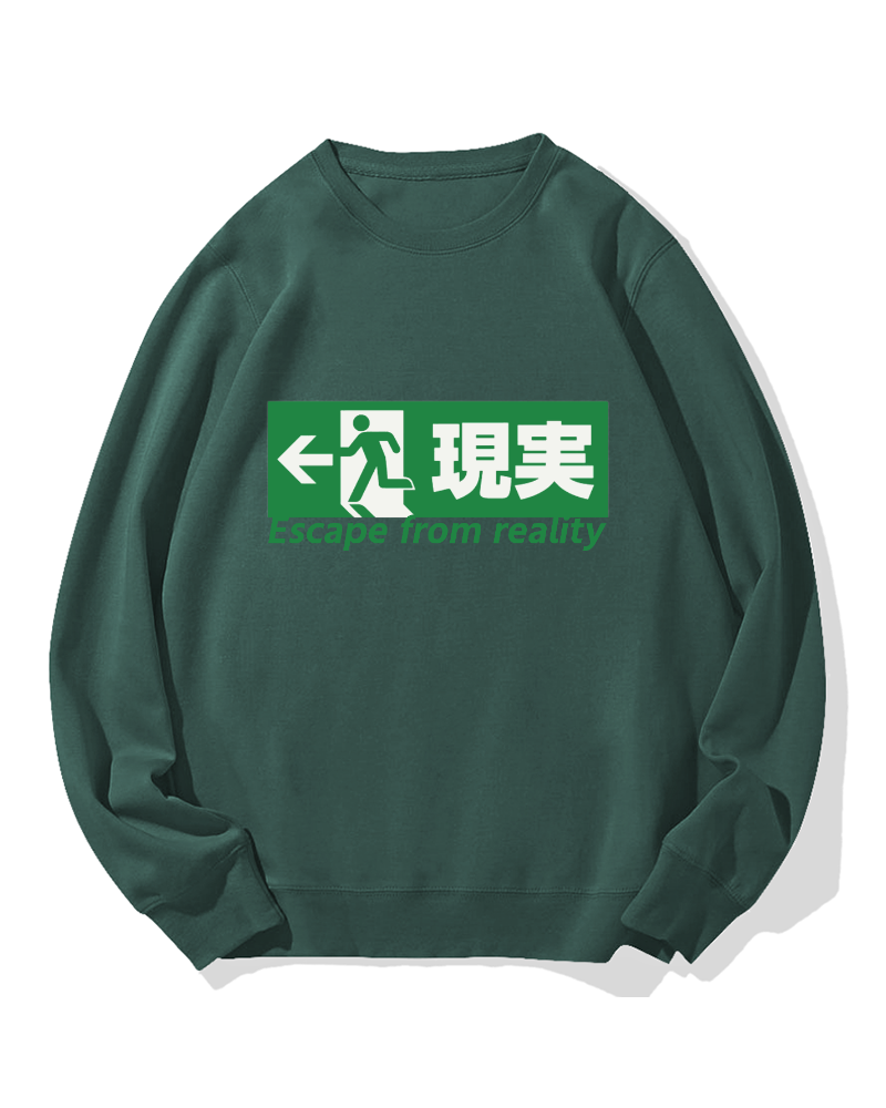 Escape From Reality Cotton Sweatshirt