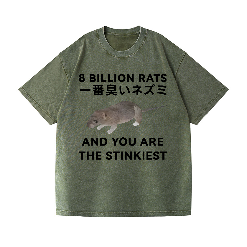 Rat Vintage Wash Japanese Design T-Shirt