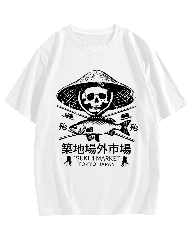 Off Site Market of Tsukiji Cotton casual T-shirt