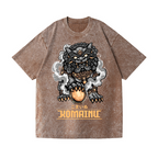 Komainu Vintage Wash Japanese Design T-Shirt