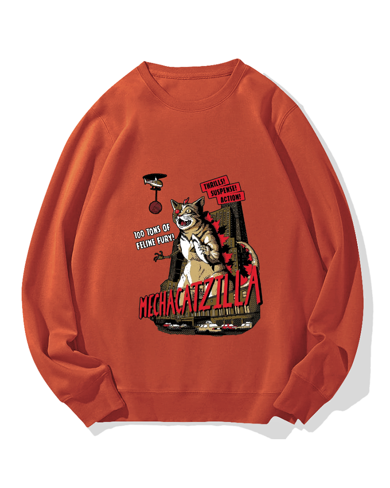 Mechacatzilla Cotton Sweatshirt