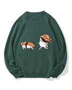 Sushi walking sushi Cotton Sweatshirt