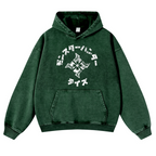 Monster Hunter Rise Vintage Washed Thick Cotton Hoodie