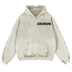 Okinawa Vintage Washed Cotton Back Art Hoodie