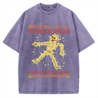 Electrician Dance Skeleton Vintage Washed T-shirt