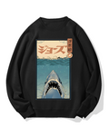 Uyiko-e Shark Cotton Sweatshirt