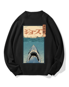 Uyiko-e Shark Cotton Sweatshirt