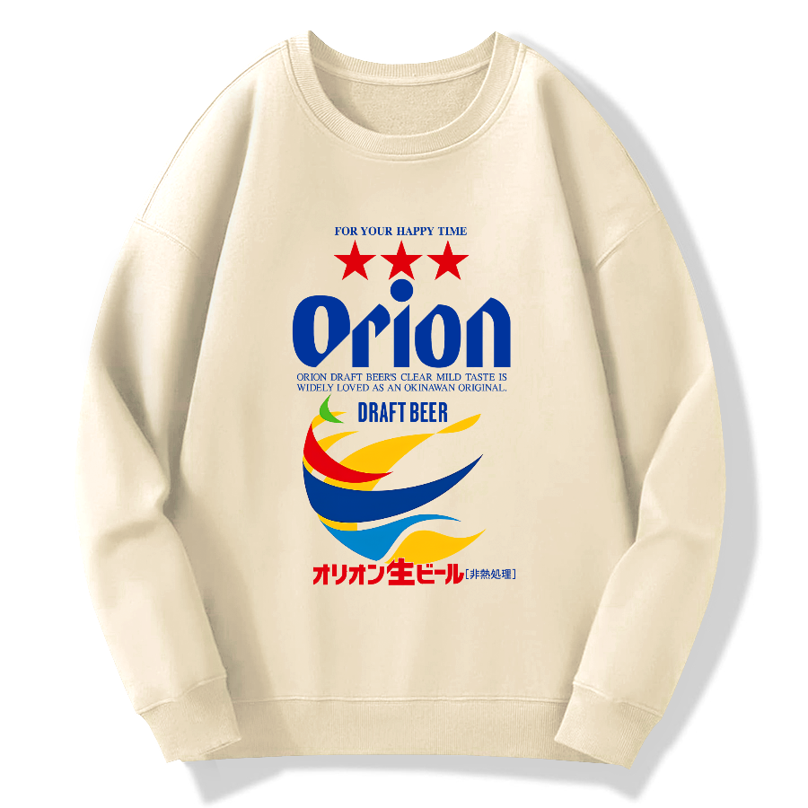 Orion Beer Cotton Pullover Sweatshirt