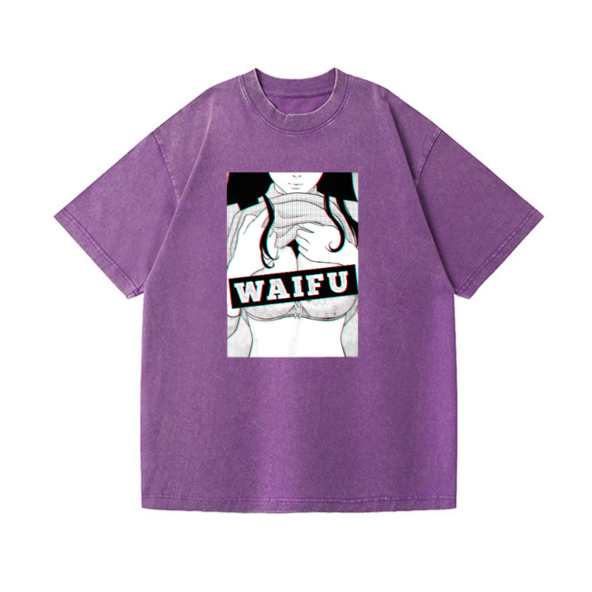 Waifu Vintage Wash Japanese Design T-Shirt