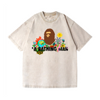Ape Man Vintage Wash Japanese Design T-Shirt