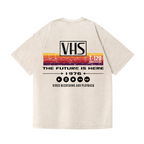 VHS Vintage Wash Japanese Design Back Art T-Shirt