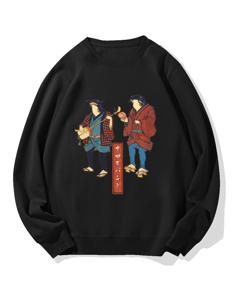 Catfish Band Cotton Sweatshirt