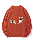 Sushi walking sushi Cotton Sweatshirt