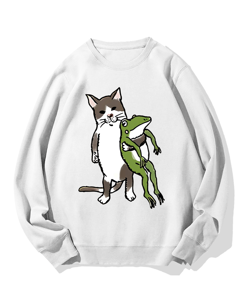 Cat&Frog Cotton Sweatshirt