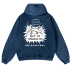 Gecko Vintage Washed Cotton Back Art Hoodie