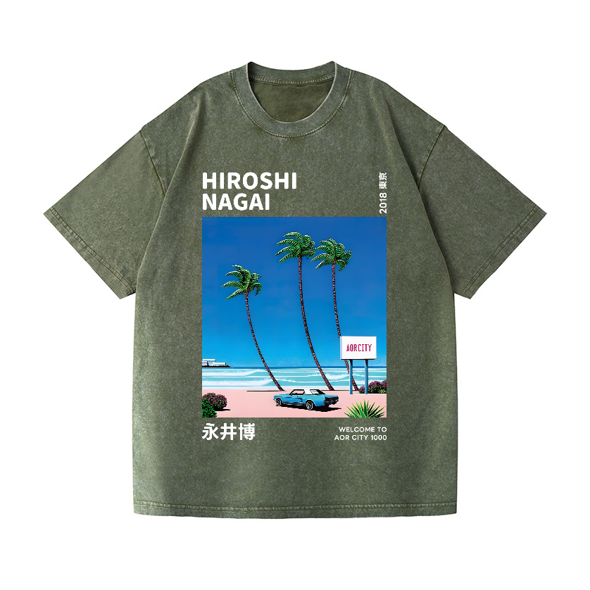 Hiroshi Nagai Vintage Wash Japanese Design T-Shirt