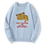 Don't bother me, I'm on a side quest Cotton Pullover Sweatshirt