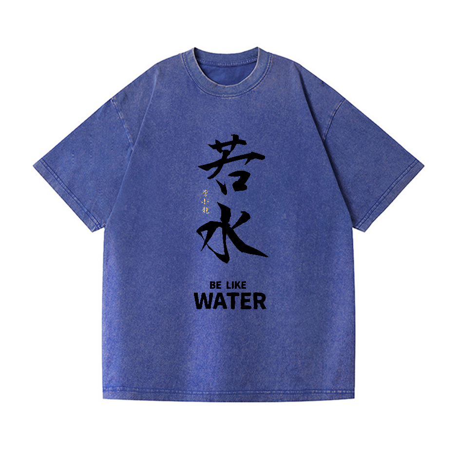 Bruce Lee Water Vintage Wash Japanese Design T-Shirt