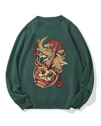 Traditional Daruma Ramen Cotton Sweatshirt