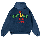 Circle K Sunkus Vintage Washed Cotton Back Art Hoodie