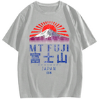 Mount Fuji Vintage Japan Graphic Cotton casual T-shirt