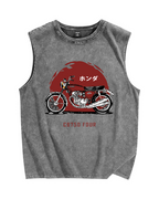 HONDA CB750 FOUR Vintage Distressed Washed Tank Top