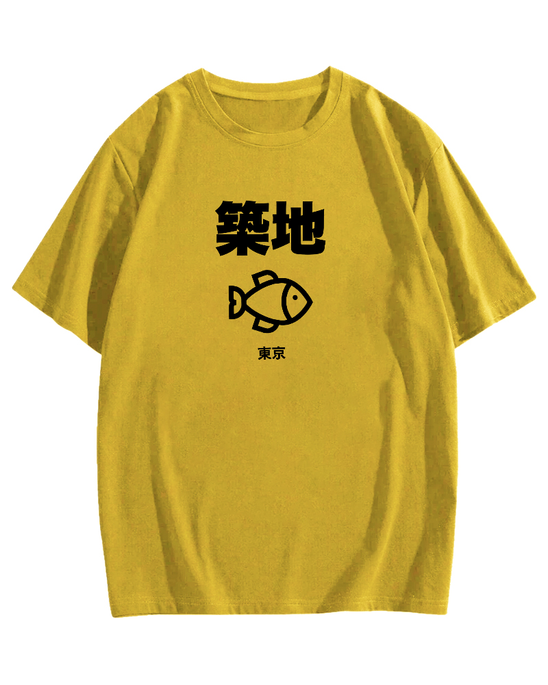 Tokyo Tsukiji Cotton casual T-shirt