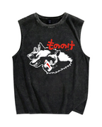 Mononoke Vintage Distressed Washed Tank Top