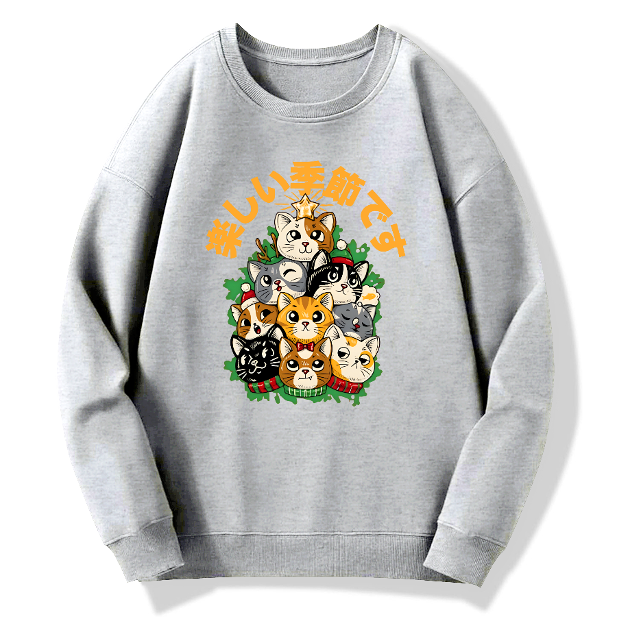 christmas tree Cotton Pullover Sweatshirt