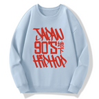 Japan 90s Hiphop Cotton Pullover Sweatshirt