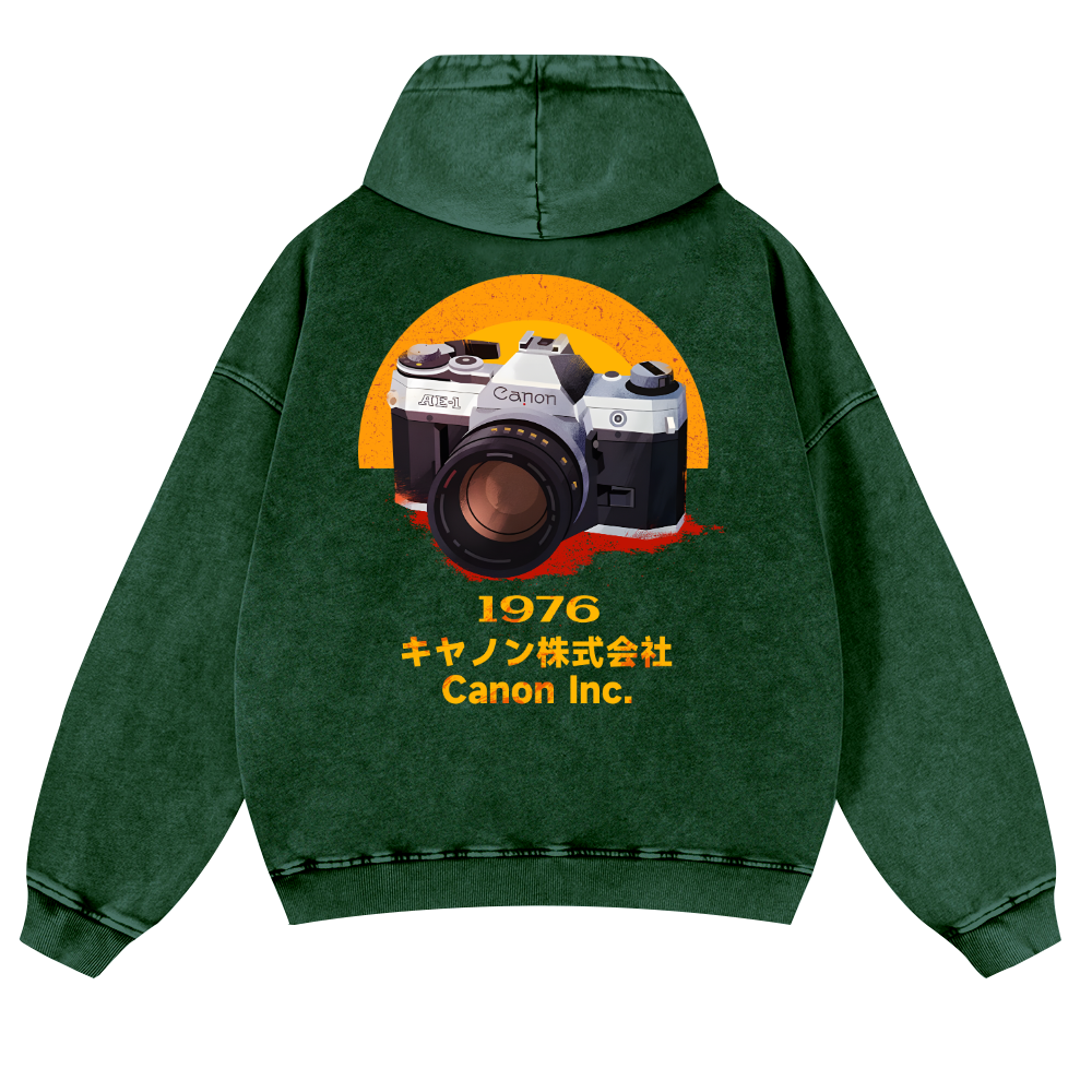 Canon Vintage Washed Cotton Back Art Hoodie