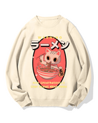 Ramen Cat Cotton Sweatshirt