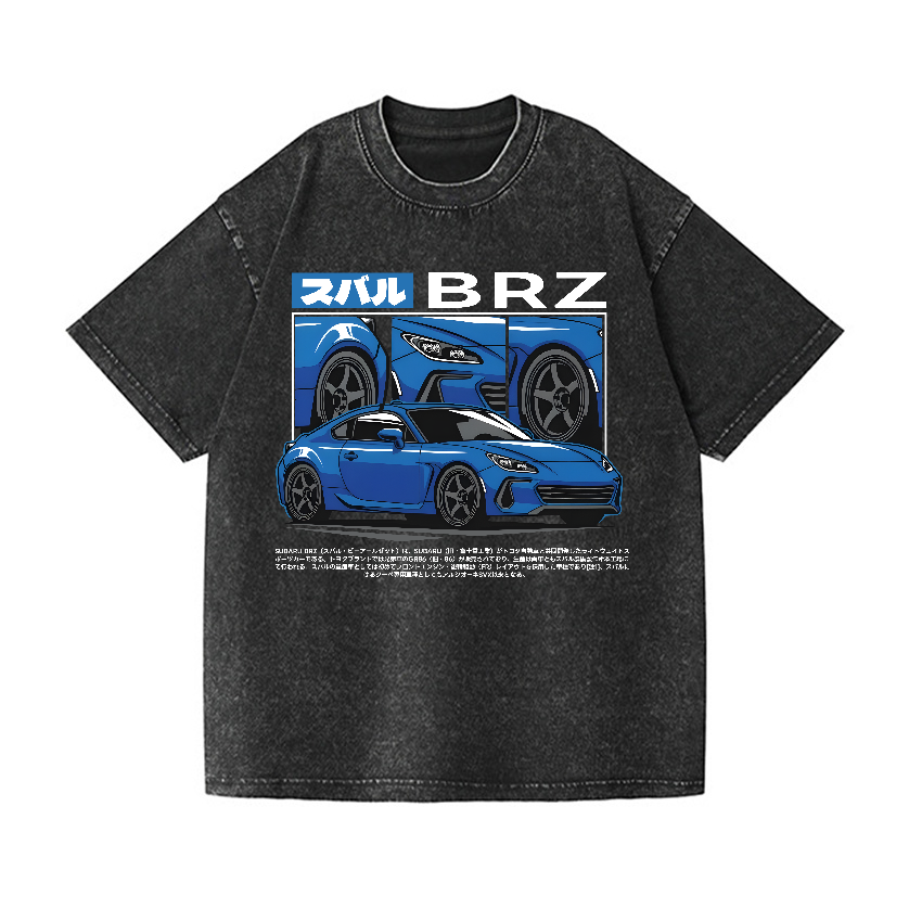 Subaru Vintage Wash Japanese Design T-Shirt