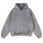 Bruce Lee Water Vintage Washed Cotton Back Art Hoodie