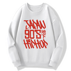 Japan 90s Hiphop Cotton Pullover Sweatshirt