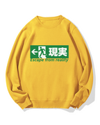 Escape From Reality Cotton Sweatshirt