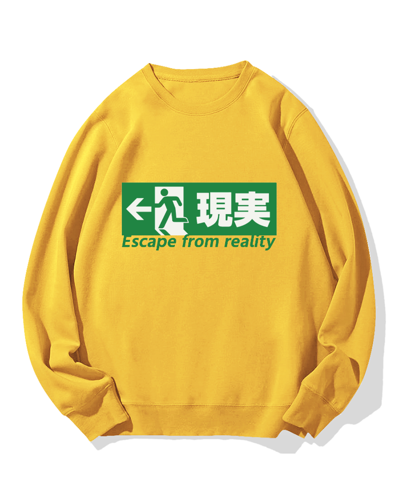 Escape From Reality Cotton Sweatshirt