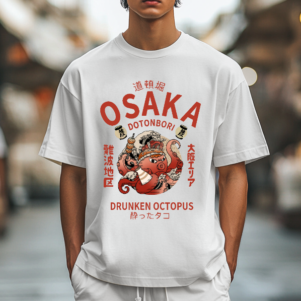 Drunken Octopus Japanese Style Classic Tee